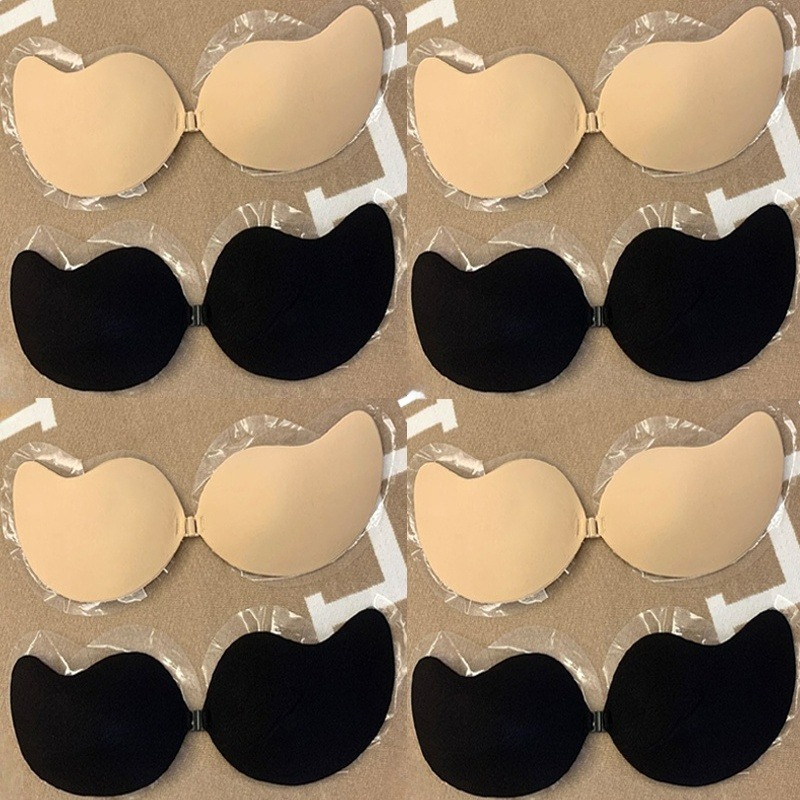 Push Up Bra Silicone - บราปีกนกแบบไร้สาย 1/2 คู่ บราไร้สายสำหรับผู้หญิง งานแต่งงาน ปาร์ตี้