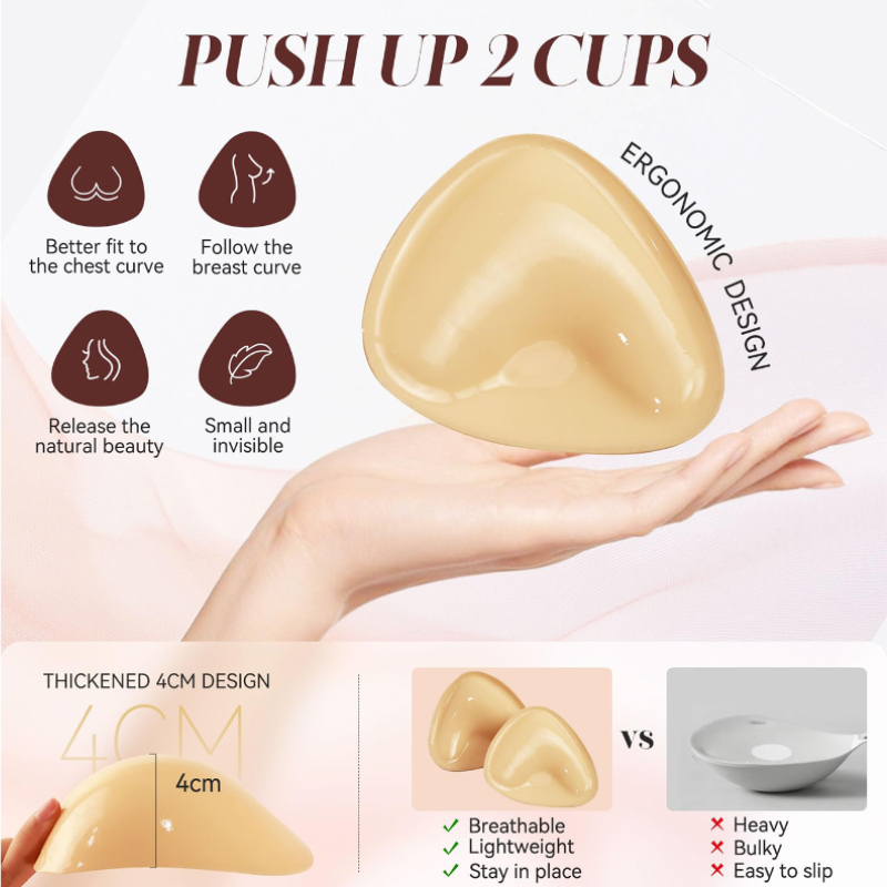 Kave 1/2 คู่ Double Sided Stic - Push Up Bra Silicone บทวิจารณ์และราคา