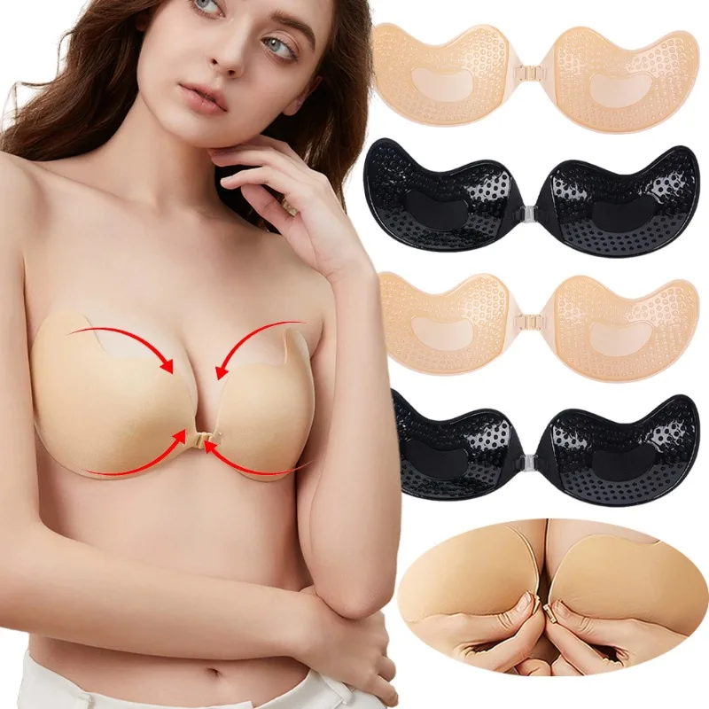 1/2 PC ที่มองไม่เห็น Push Up B - Push Up Bra Silicone บทวิจารณ์และราคา