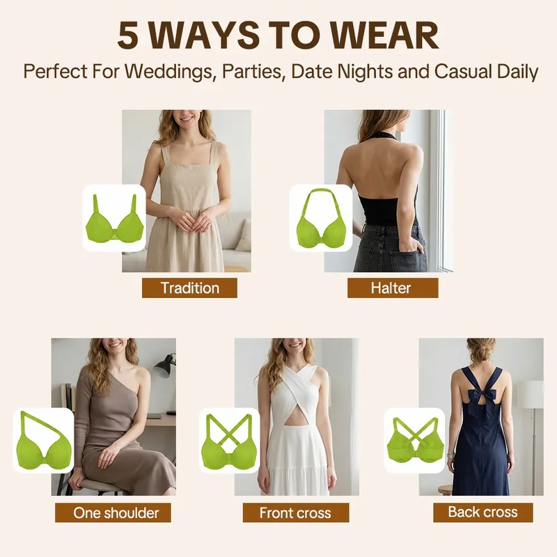 บรา HSIA Seraphina แบบ 5-Way M - Sheer Mesh Bra บทวิจารณ์และราคา