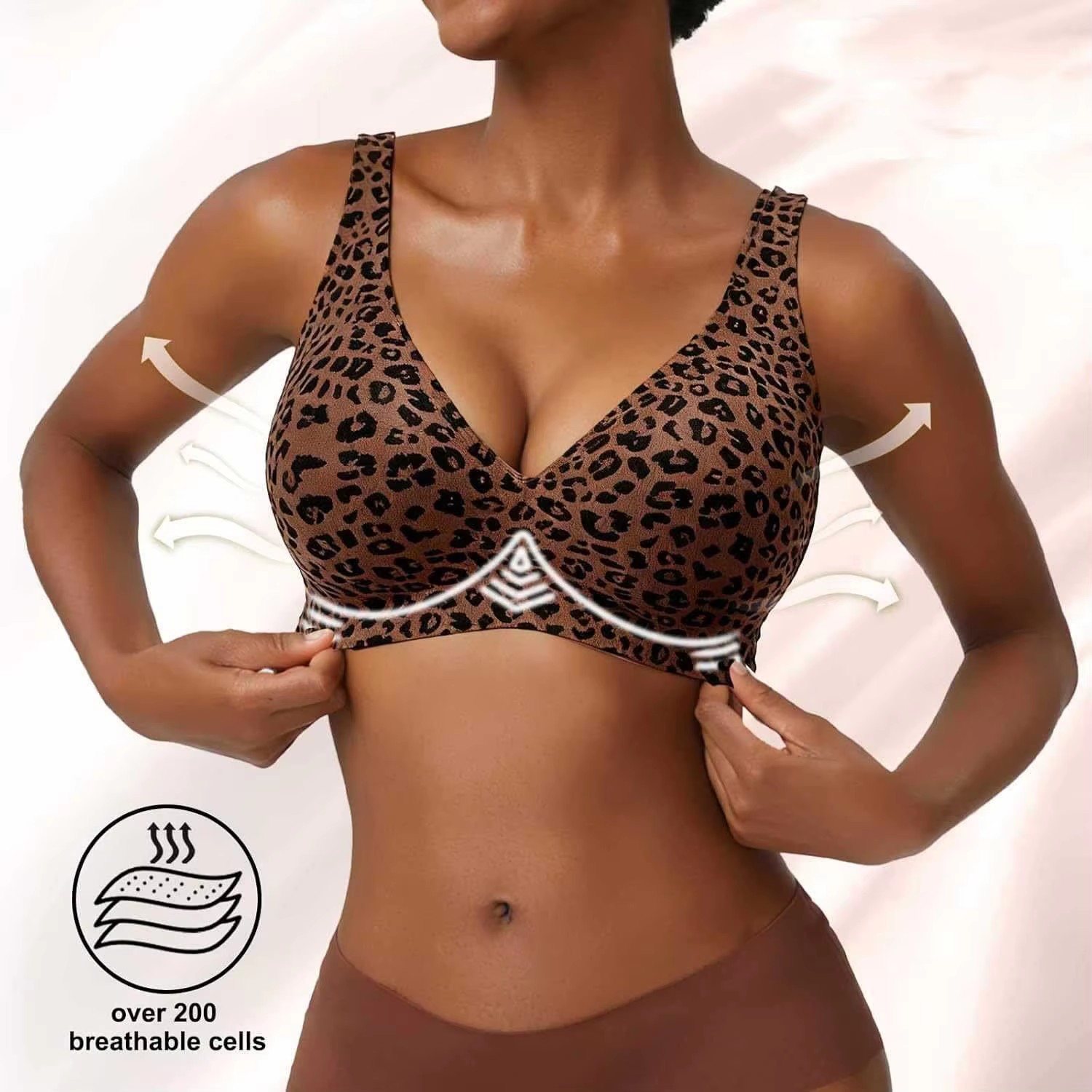 ชุดชั้นในบราพิมพ์ลายเสือดาวแบบ - Plunge Bra Push Up บทวิจารณ์และราคา